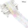 4.8cm/1M Stretch Sequin Lace Ribbon Glitter Sewing Materials DIY Dance Costume Accessories  Dance