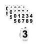 3 Pack Vanishing Digital Reflective License Plate Stickers with Nanofilm License Numbers