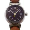 Tambour Watches Q1311 Double Winding BrownDial Stainless Steel/Monogram Canvas Quartz Analog Display Boys Used