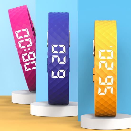 Вибрирующий будильник-часы для крепко спящих, бесшумное пробуждение, умный браслет для мужчин и женщин, регулируемый носимый вибрационный браслет на запястье