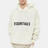 Fear of God Essentials Knit Hoodie with Alphabet Logo Jacquard Men Tops Buttercream FOG-FW21-1229