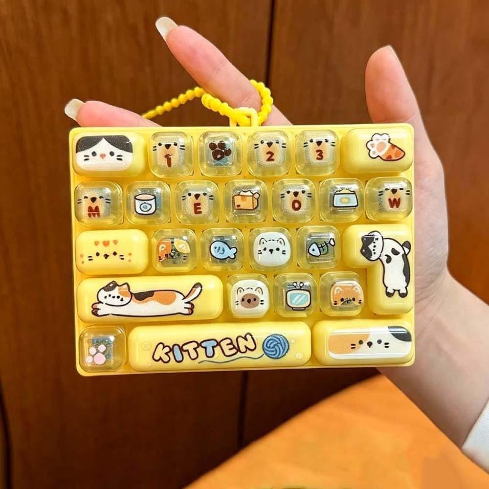 26 Keys Layout Keyboard Fidget Toy Cute Cartoon Fingertip Focus Toy Study Break