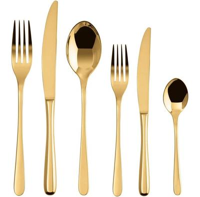 Набор столовых приборов Sambonet Taste, PVD золото, 36 шт (52553G83)