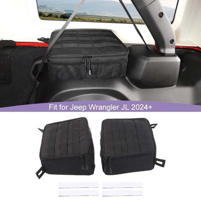 Органайзер-сумка для хранения сбоку багажника, подходит для Jeep Wrangler JL 2024 года и новее, 4-дверная версия, для хранения и наведения порядка, автомобильные аксессуары