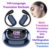 AI Real Time Language Translator Earbuds Open Ear Two-Way Earbuds AI Translation Earphone