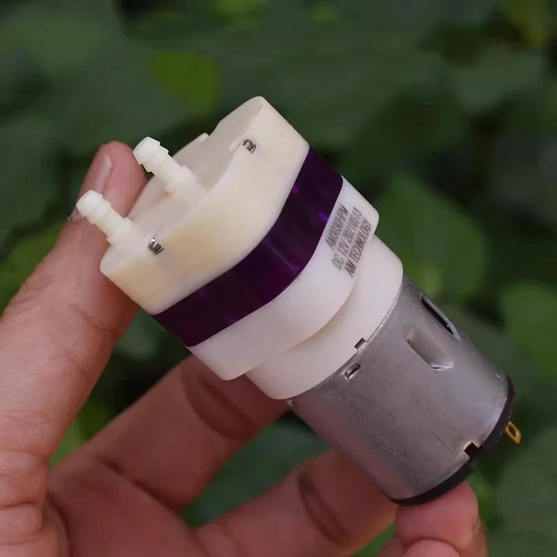 Диафрагменный вакуумный воздушный кислородный насос DC12V 0.53A Насос для всасывания под отрицательным давлением Мощный воздушный насос для аквариума