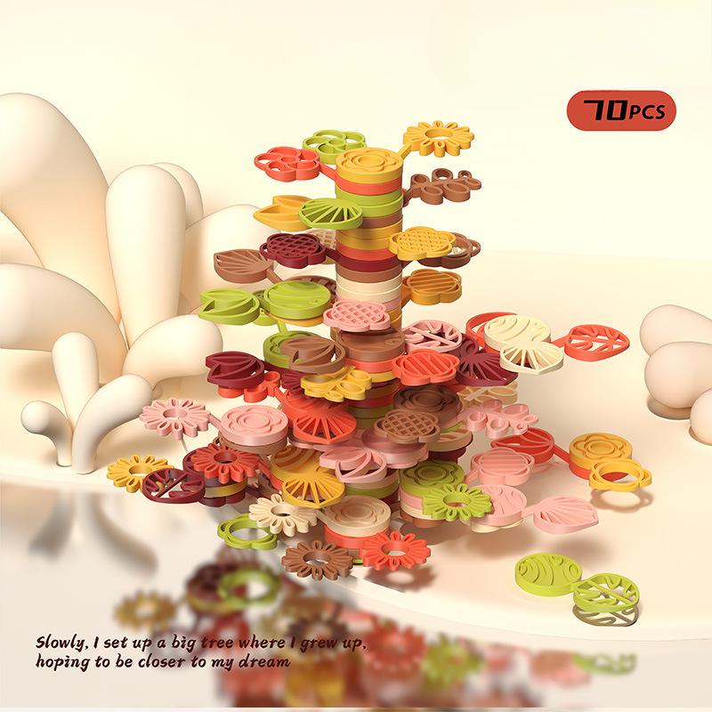 Children's Building Block Flower Bed Assembly Toys, Girls' Educational and Versatile Garden Building Block Flower Arrangement Toys Storage Box