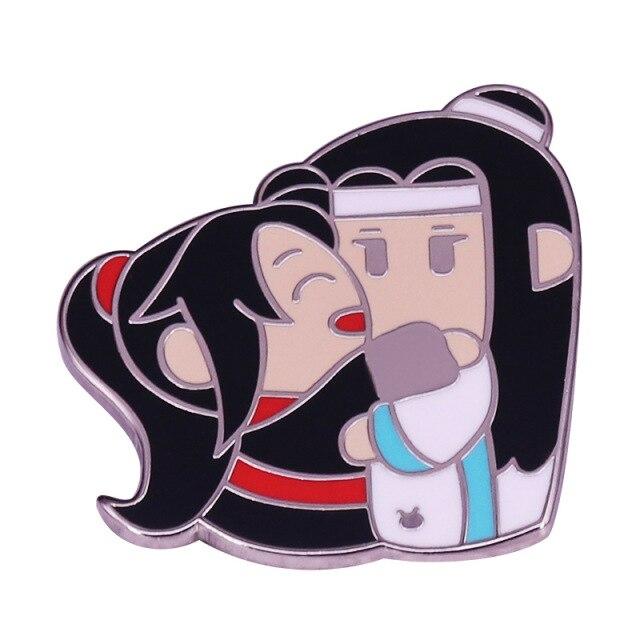 Броши Mo Dao Zu Shi, эмалированная булавка «Неукротимый», «Grandmaster of Demonic WeiWuxian», сумка, одежда, булавка на лацкане, значок, ювелирные изделия