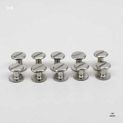Винтовые гвозди с пряжкой из углеродистой стали для кожаного ремня, DIY заклепки