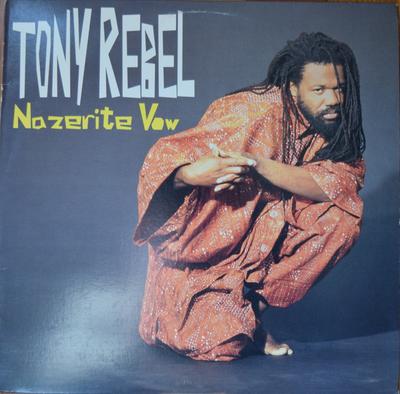12-дюймовая пластинка TONY REBEL - Nazerite Vow 4277327 Chaos Recording 1993 US Регги, Ска и Даб Б/У