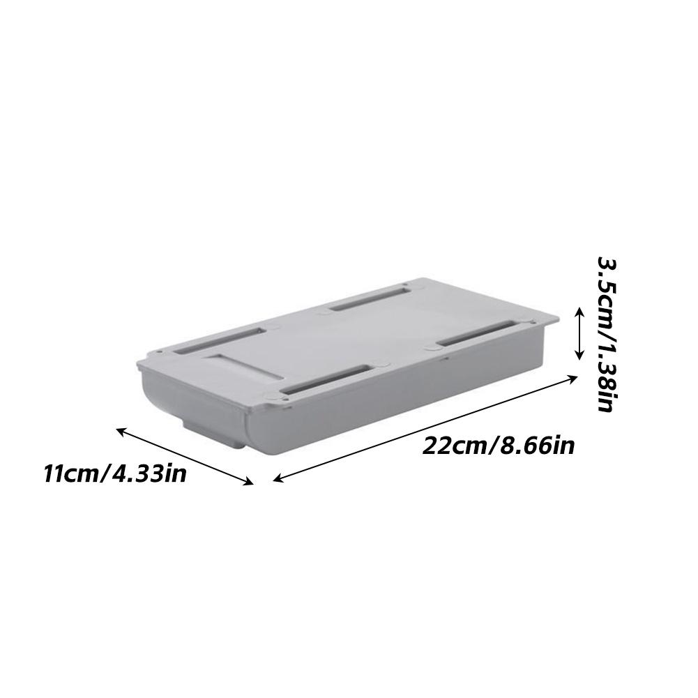 Креативный органайзер для скрытого ящика, липкий маленький ящик под стол, компактный самоклеящийся органайзер для канцелярских товаров, для офиса/дома