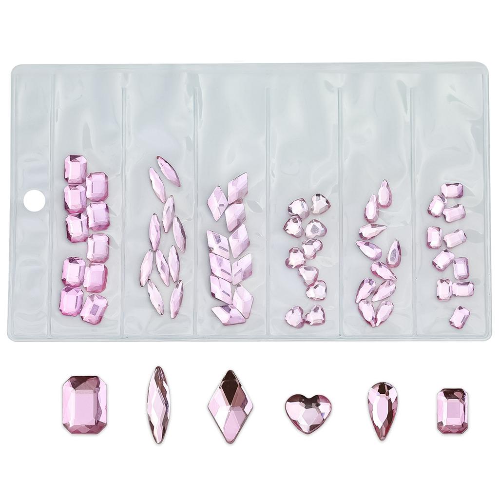 60 шт. плоских страз для ногтей мини-бриллиантовые подвески для ногтей 3D кристаллы драгоценные камни ювелирные изделия DIY маникюр украшения ногтей часть