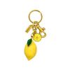 Fruit Shape Lemon Keychain Fresh Design Handbag Pendant New Key Ring