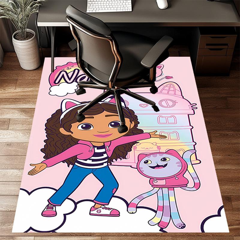 Custom Gaby's Bubble House Mat Personalized Name, Polyester Washable Indoor Entryway Rug, Gift for Christmas, Easter, Thanksgiving Day