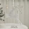 Transparent Christmas Tree Ornaments: Icicles, Snowflakes, and Deer Pendants