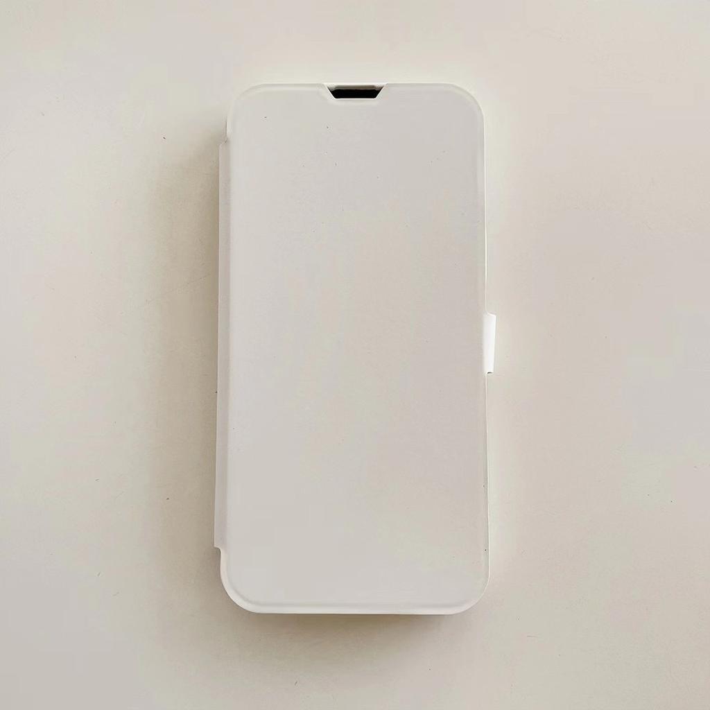 Применимый кожаный чехол-раскладушка для iPhone 14 Pro Max Кожаный чехол для мобильного телефона Apple 14 Магнитная застежка 13 Pro однотонный защитный чехол