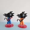 Аниме Dragon Ball Детство Синее Пальто Гоку Коллекционная Модель Украшение для Торта Статуэтка в Машину Детская Игрушка Кукла Рождественский Подарок