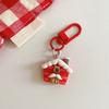 1PC Cartoon Shape Xmas Key Rings For Friends Key Holders Holiday Bag Pendants Part Resin Gifts Multiple Options Available