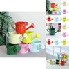 Delightful Light Blue Mini Flower Kettle Water Spraying Metal Pot For Outdoor Use