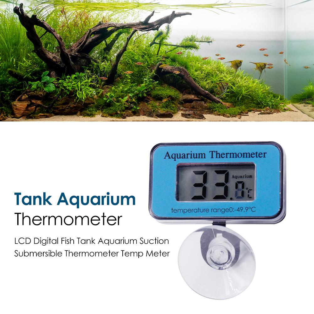 LCD Digital Fish Tank Aquarium Thermometer Elaborate Manufacture Prolonged Suction Water Temp Meter -50 to 70℃