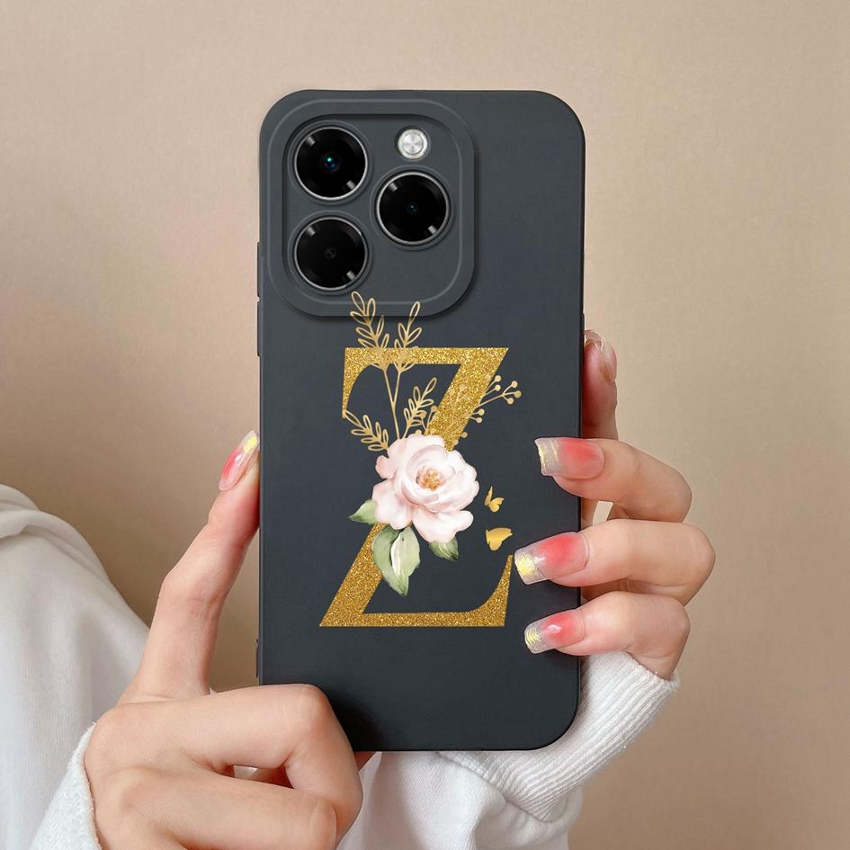 Мягкий чехол для телефона Infinix Note 40X Hot 50 Pro Plus 50i Smart 9 Чехлы с цветочным принтом и модным эстетическим узором жидкий силикон противоударный для Infinix