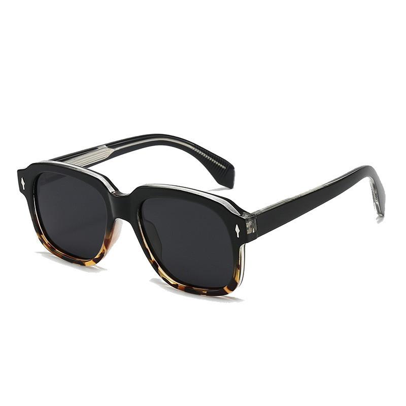 Modern Flattop Square Sunglasses For Men With Uv Protection For Travel And Parties