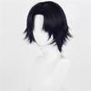 Парик для косплея Chrollo Lucilfer, аниме, средняя часть, короткие, черные, термостойкие, синтетические волосы, парики для вечеринки на Хэллоуин + шапочка для парика