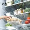 Fresh Keeping Produce Keepers Refrigerator Storage Box with Handle, Clear PET Pull Out Drawer Transparent Kitchen Bins Organizer, Stackable
