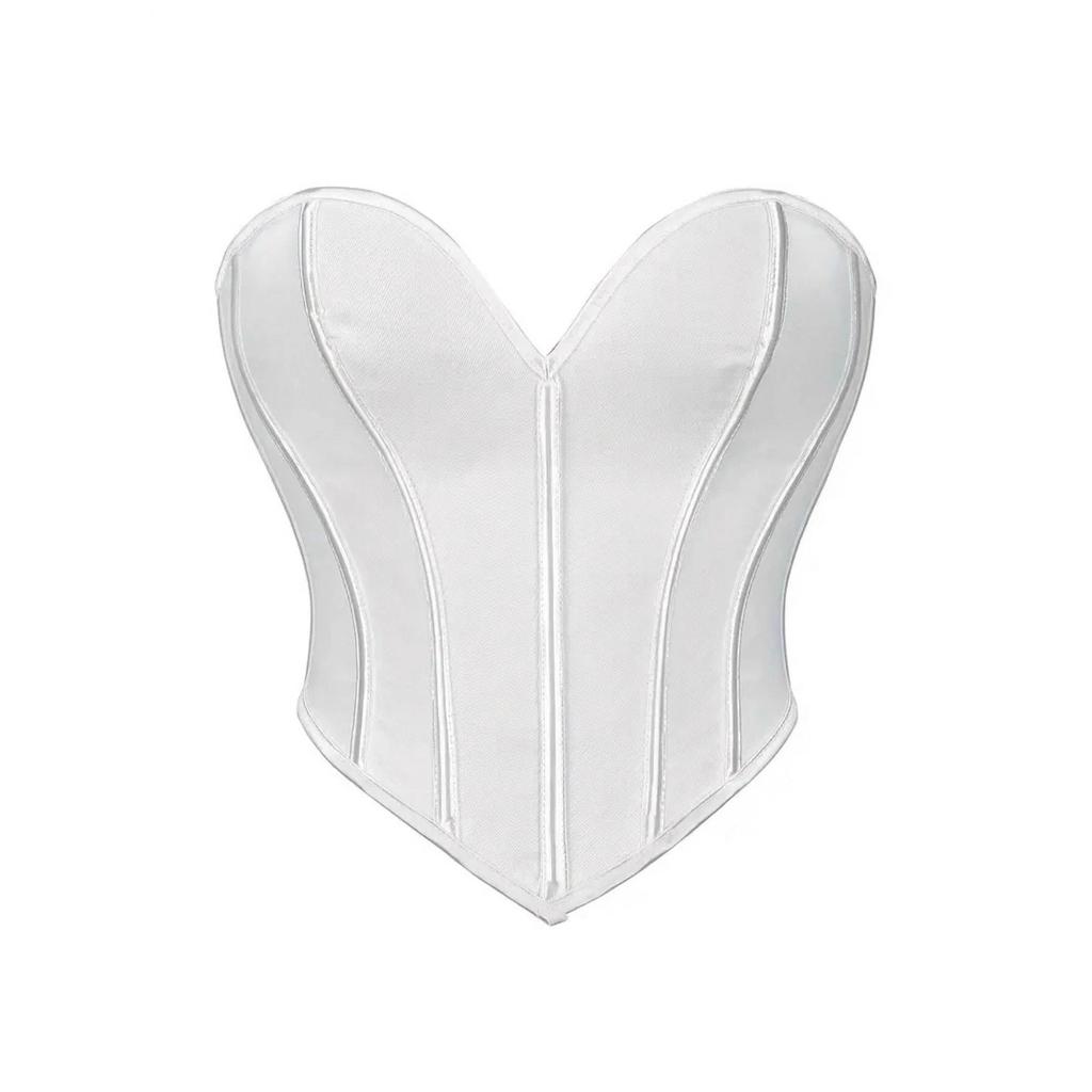 Женский милый корсет без бретелей в форме сердца, топ с открытыми плечами, подчеркивающий талию, сексуальный лиф в стиле жилета, можно носить и на выход.