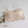 Ice Silk Spaghetti Strap Seamless Bandeau Tank Top for Women and Girls