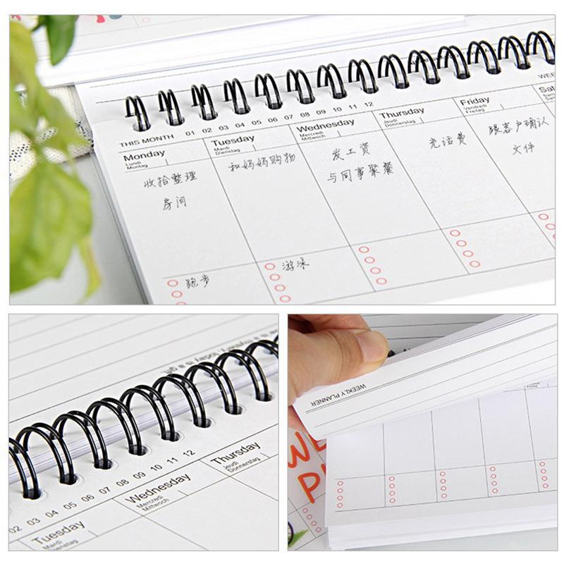 Каваи Еженедельник Блокнот Дневник Агенда Cure Органайзер Дневника Расписание Книга для Записей Офисные Принадлежности Подарки