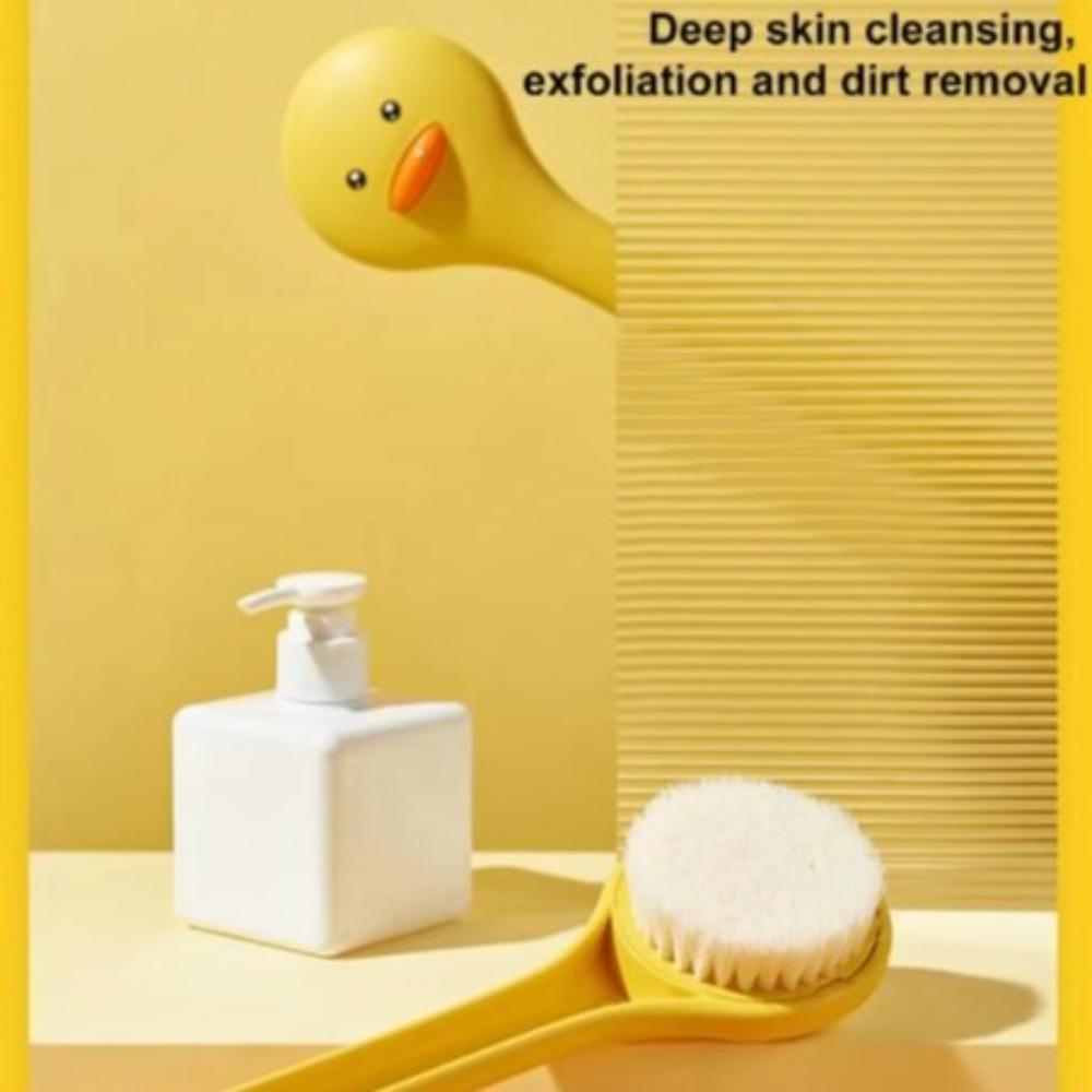 Soft Bristles Shower Scrubber Cute Bath Brush Universal Duck Bathing Brush Exfoliation