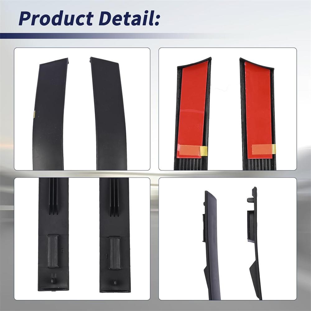 Pair Rear Exterior Roof Molding For Toyota Tundra Double Cab 2007-21 755540C020