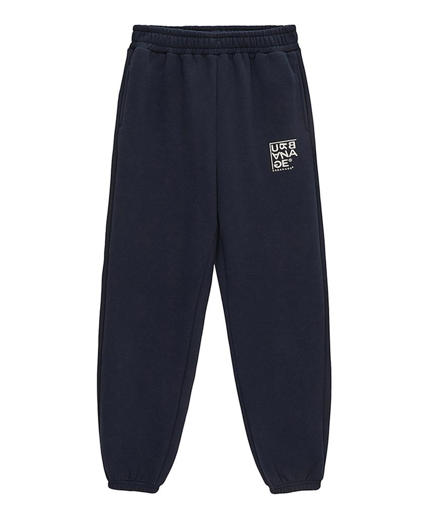 URBANAGE Logo Point Jogger Pants Navy