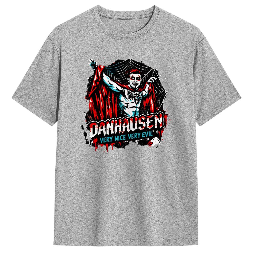 Mens Very Nick Very Evil Danhausen Wrestling T Shirts 100 Cotton Tops Fashion Short Sleeve Crew Neck Tee Shirt Summer TShirt