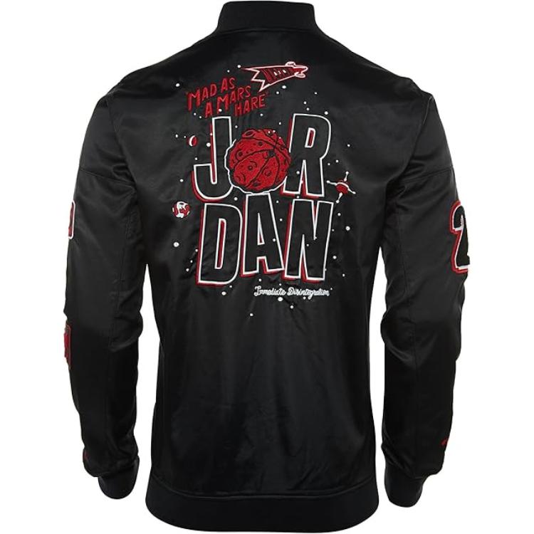 Jordan Куртка-бомбер WB Marvin черная/красная мужская уличная 687806-010