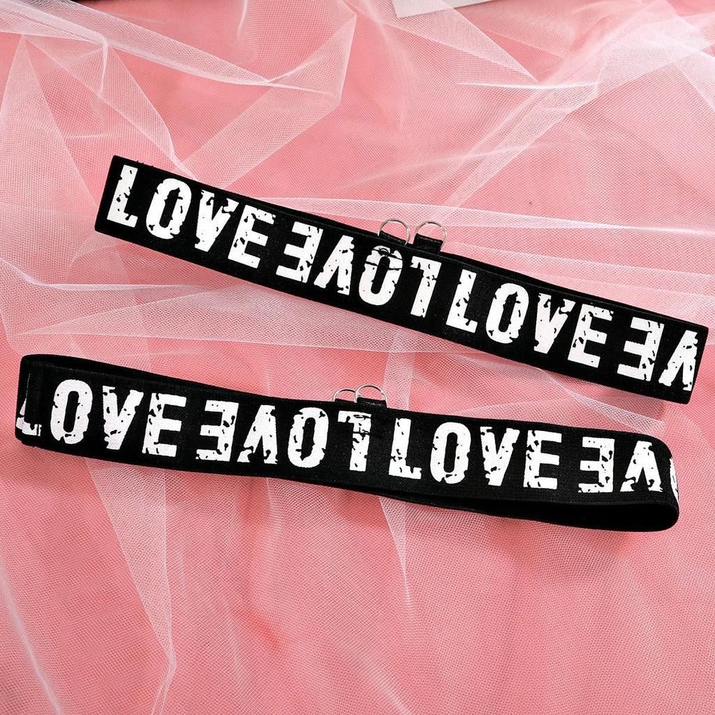 Tuexika модное женское сексуальное нижнее белье с английским буквенным принтом, трехсекционный пояс с подвязками, перспективное искушение, эротическое белье