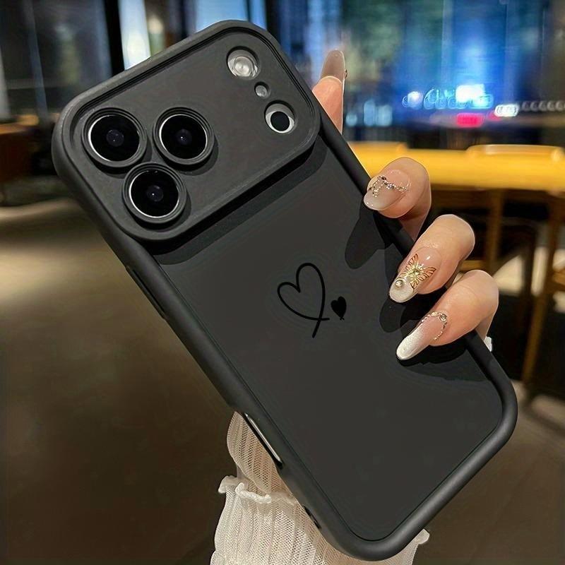 Модная линия с узором в виде сердца, подходящая Чехол для телефона Для iPhone 17 Pro Max 16E 15 Pro 14 13 12 11 Mini AIR XS XR XS 8Plus a