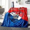 Name Custom Gil Vicente FC Print Flannel Blanket High Quality Warm Comfortable Cover for All Seasons Perfect for Gifts Home Decor