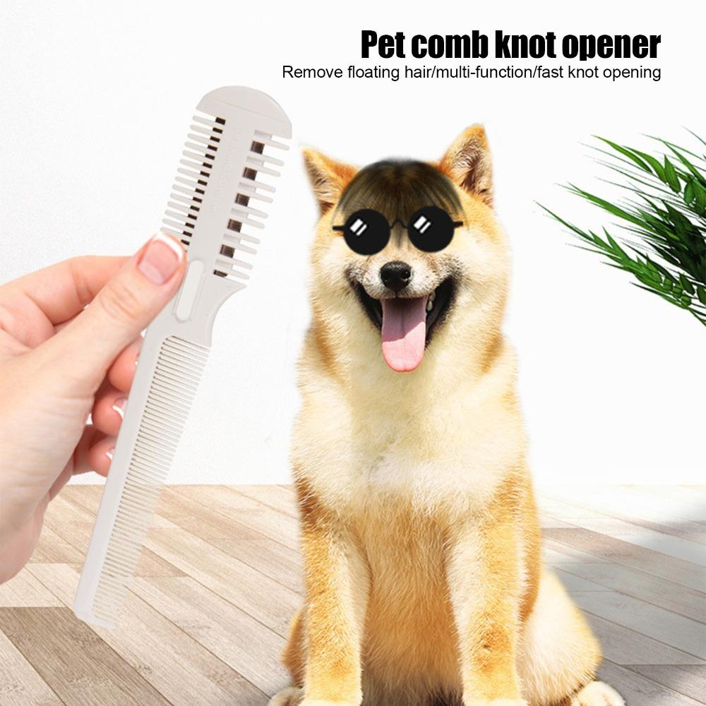 Smooth Pet Grooming Comb Flexible Pet Massage Brush Handy Fur Remover Rake Pet Grooming