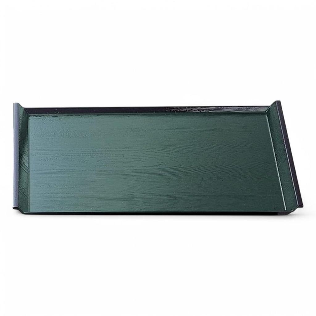 Made in Japanese ID Wood Green and SL x 31cm x J-kitchens Placemat, Tray, Japan, Style, Grain, Black, (42.5cm 2.1cm)