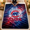 Flannel BlanketChicago Cubs Warm Soft Throw Blanket for Indoor Sofa Bed Living Room Use