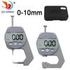 Цифровой карманный толщиномер 0-10 мм с плоской головкой и инструментом для измерения бумаги