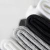5 Pairs Cotton Crew Socks Stretchy Casual Calf Socks Ribbed