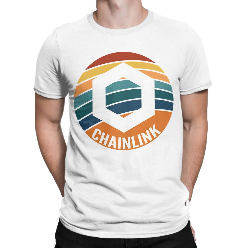Chainlink Oval Sunset Novelty 100 Cotton TShirt Chainlink Tops Tees For Unisex