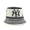 New Era Вязаный ведро-шляпа MLB NYLA NY Темно-синий ВЯЗАНЫЙ БАКЕТ NEYYAN NVY CRM M/L