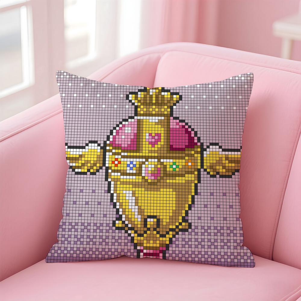 Holy Grail Pattern Pillow Religious Art Cushion Cover Linen Pillowcase Cover Soft Decor for Sofa Home Room