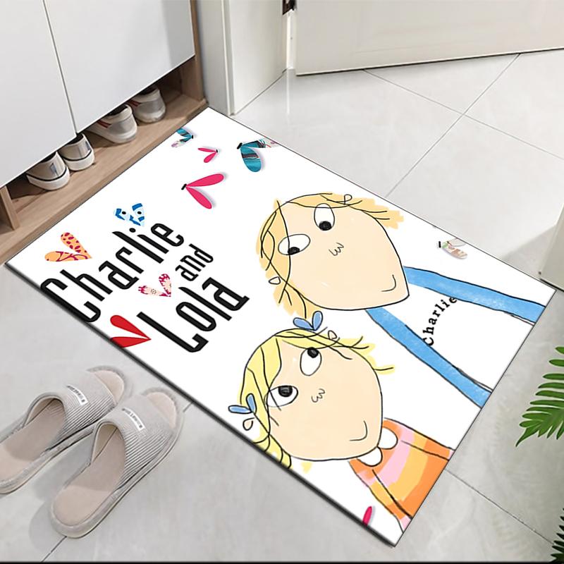 Charlie and Lola Printed Carpetrugfor Office Chair Living Room Bedroom Kitchen Room Decor Gifts