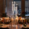 Candle Holder Centerpiece Candelabra Centerpieces, Tall Candelabra, Clear Taper Candlestick Holder, 5 Arm Candlesticks Acrylic Wedding with Shade, LED