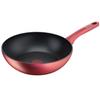Perfect Cook Induction Titanium Nonstick Wok Pan (28cm) Dishwasher Oven Safe No PFOA Red